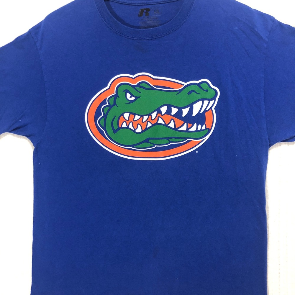 Russell Florida Gators NCAA Football Blue‎ Graphic T-Shirt Men's Size Large